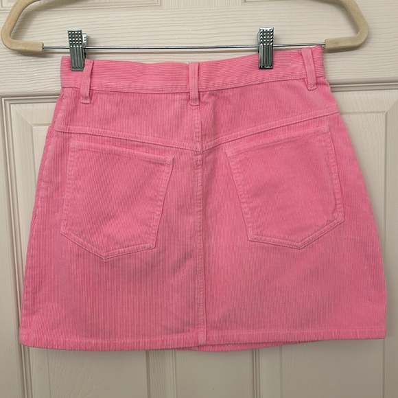 John Galt Pink Corduroy Skirt - Picture 2 of 3
